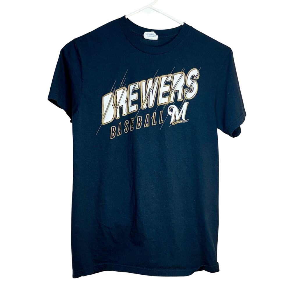 Milwaukee Brewers X Kwik Trip M Barley Logo T Shirt Cotton S/S Men's Medium MLB